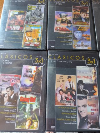 Lote 12 DVDs Grandes Clásicos Cine Oeste