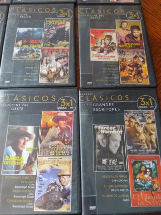 Lote 12 DVDs Grandes Clásicos Cine Oeste