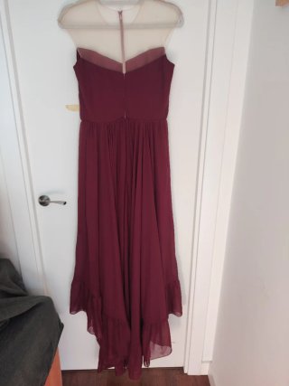Vestido largo fiesta rojo