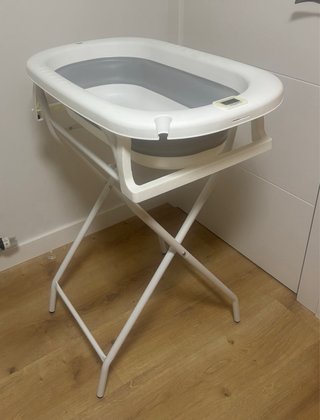 Bañera bebé plegable con termómetro