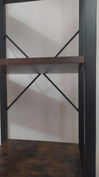 Estantería madera y metal 5 baldas