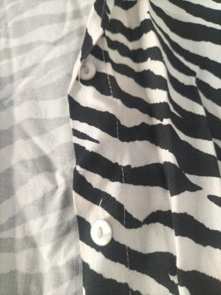 Vestido Camisero Talla Única Cebra