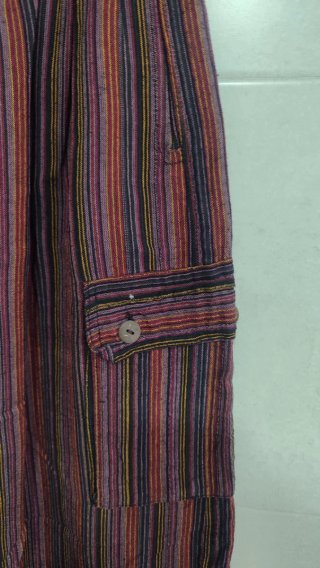 Pantalones hippies rayas 100% algodón