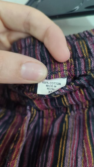 Pantalones hippies rayas 100% algodón