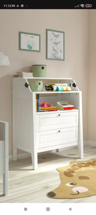 Cómoda con cambiador infantil