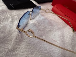 Gafas Cartier nuevas Azules y Doradas