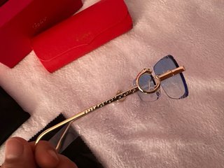 Gafas Cartier nuevas Azules y Doradas