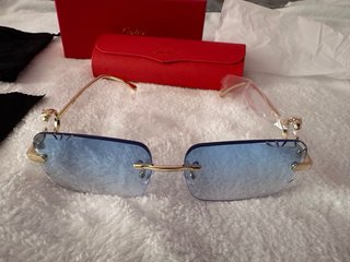 Gafas Cartier nuevas Azules y Doradas