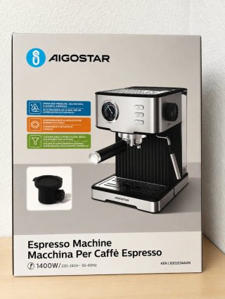 Cafetera Aigostar Espresso 1400W