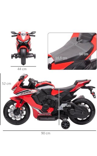 Moto Infantil Honda CBR 1000RR Roja