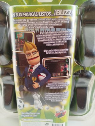 Juego Buzz! El Gran Concurso Deportes PS2 4 Mandos
