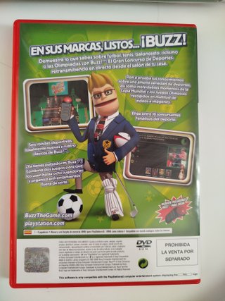 Juego Buzz! El Gran Concurso Deportes PS2 4 Mandos