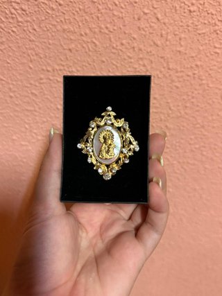 Medallón Fallera Virgen Desamparados Oro