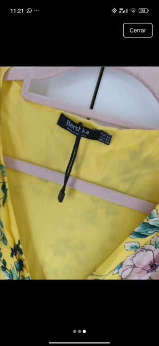 Vestido amarillo flores
