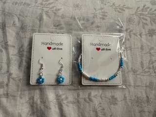 Pack Pulsera y Pendientes Artesanales