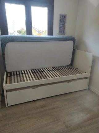 Cama nido blanca con cama inferior (Ponferrada)