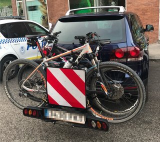 Portabicis Peruzzo bola remolque