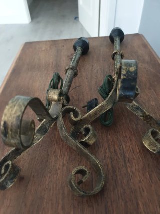 Lámparas Vintage Hierro Forjado (2uds)