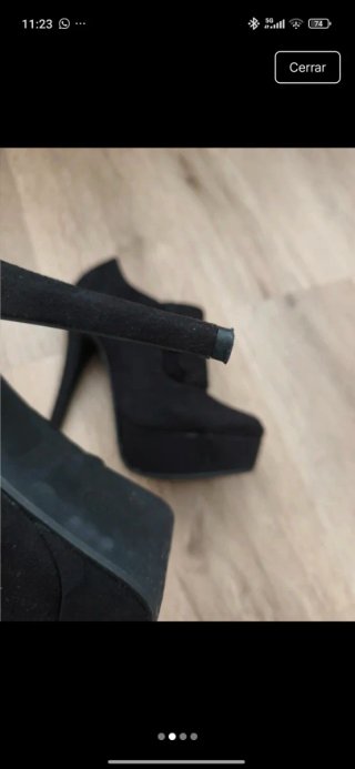 Botines negros tacón plataforma
