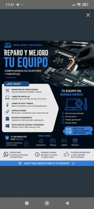 Reparación y mejora de ordenadores
