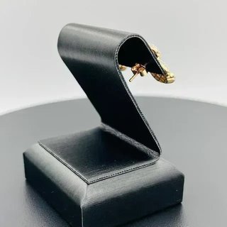 PENDIENTES OSO CON CIRCONITAS BLANCO.