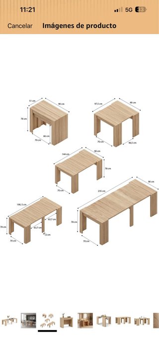 Mesa comedor y 4 sillas madera y plástico