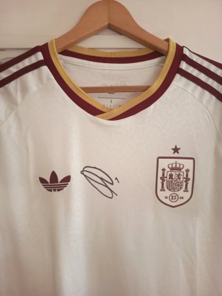 Camiseta España Ferran Torres Firmada Mundial