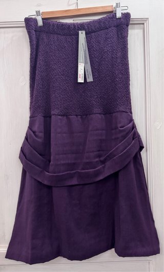 Vestido palabra de honor David Valls Morado