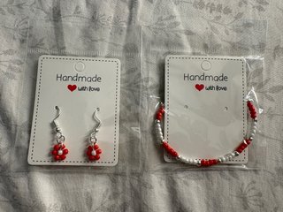 Pack de pulsera + pendientes artesanales