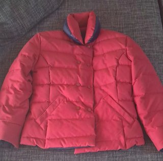 Chaqueta acolchada mujer Talla S plumas reversible