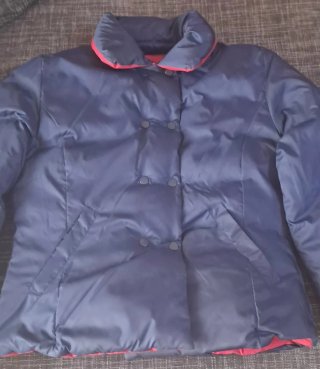 Chaqueta acolchada mujer Talla S plumas reversible