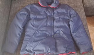 Chaqueta acolchada mujer Talla S plumas reversible
