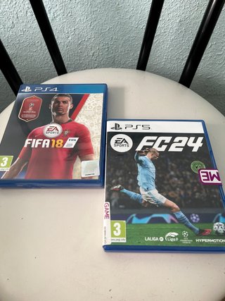 FIFA 18 PS4 y FC 24 PS5. Escucho ofertas