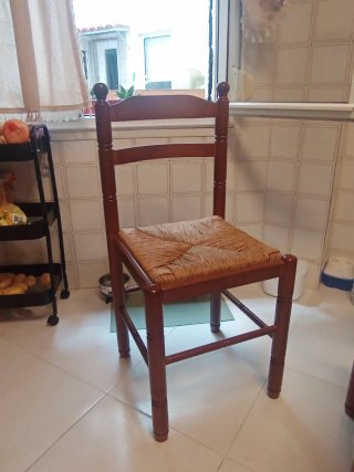 Mesa de cocina extensible de madera y 4 sillas