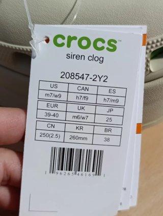 Zuecos Crocs Siren Clog T. 39-40 Nuevos
