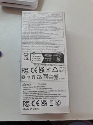 Timbre con cámara Wi-Fi 2.4GHz