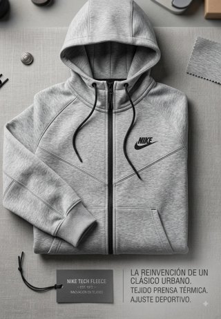 Sudadera Nike Tech Fleece Gris XL
