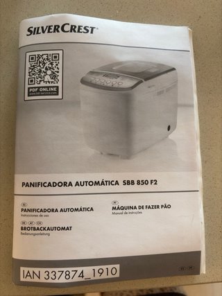 Panificadora Silvercrest SBB 850 F2