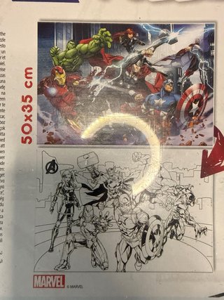 Puzzle Marvel Avengers 108 Piezas Doble Cara