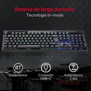 Teclado K580 Pro Mecánico Gaming Tri Modo NUEVO