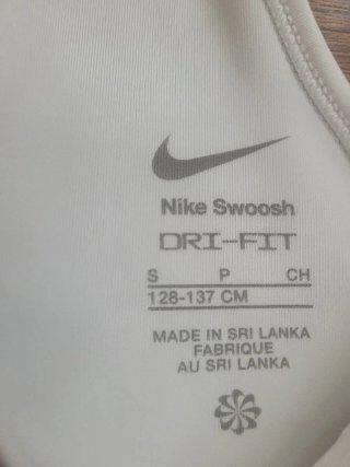 Sujetador deportivo Nike niña blanco