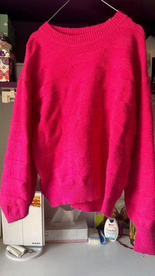 Jersey rosa fucsia tejido