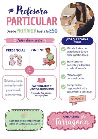Clases particulares primaria y ESO