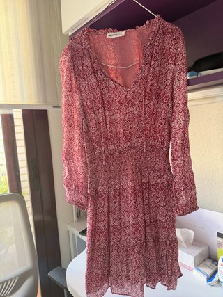 Vestido corto Brownie rosa estampado