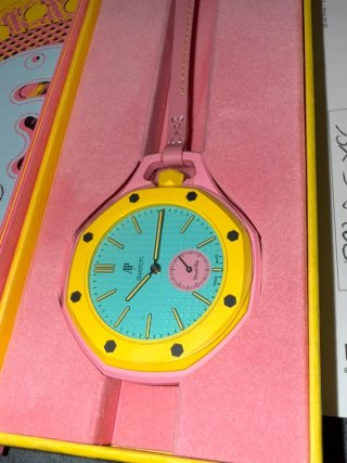 Reloj Swatch Rosa y Amarillo