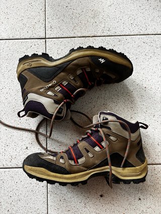 Botas de trekking Decathlon Marrón/Morado