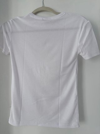 Camiseta básica Zara fina blanca Talla M