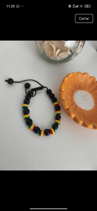 Pulsera de abalorios Rasta