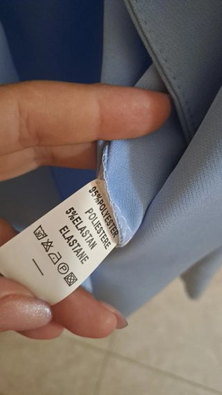 Giacca crop azzurra donna S/M