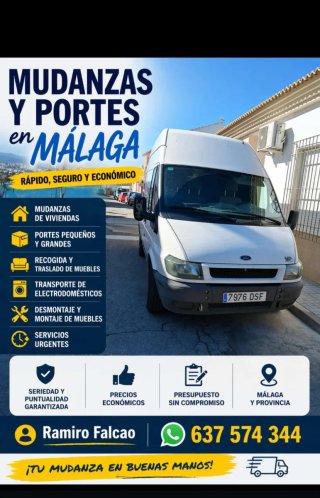Se hacen portes en toda Málaga